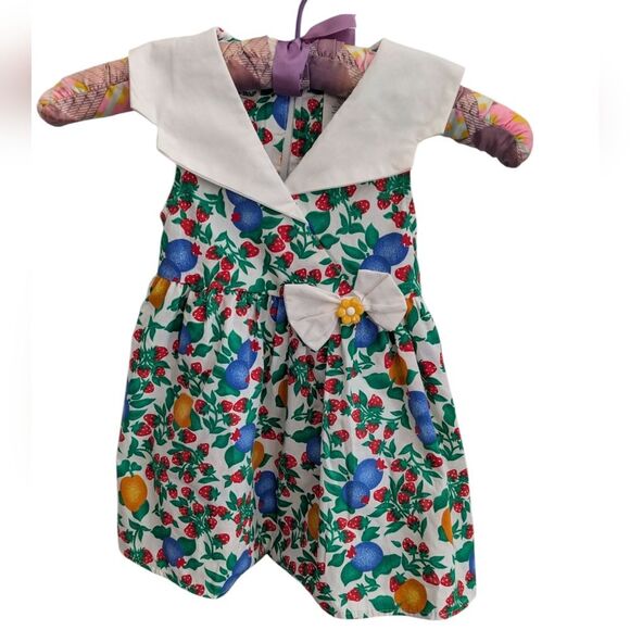 Vintage Girls Rachel's Kids Rare Strawberry Fruit Sundress‎ 3T - Picture 1 of 8